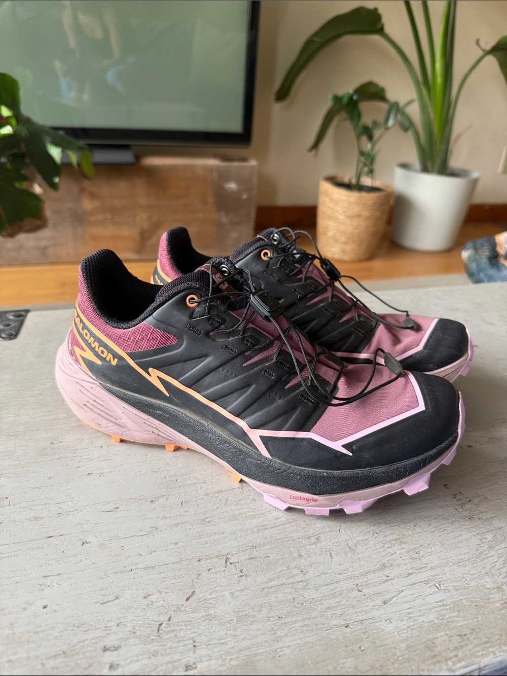 Salomon Women's Trail Running Shoes - Thunder Cross Ortholite